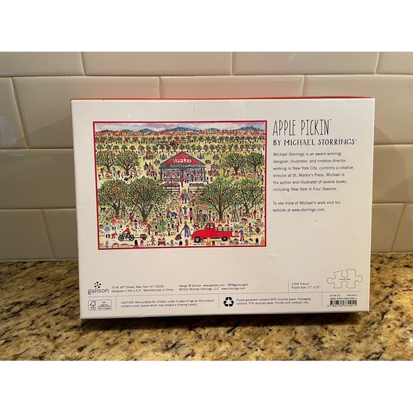 Galison Apple Pickin Puzzle - Picture 3 of 4